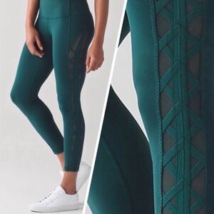 Lululemon athletica Green High Rise Rhythm Leggings